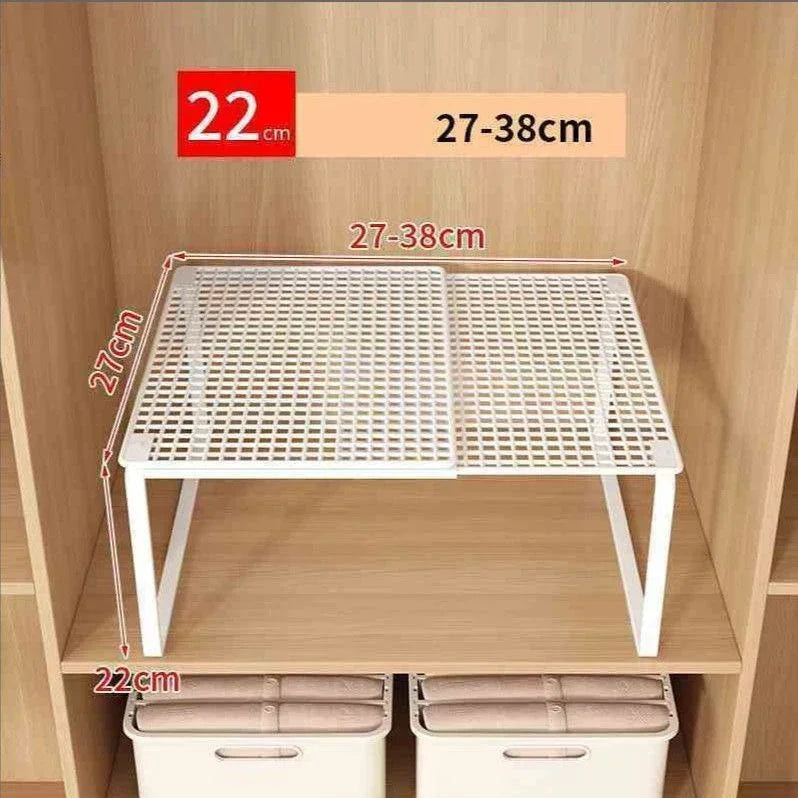 Expandable Closet Shelf – Adjustable Wardrobe Storage Rack