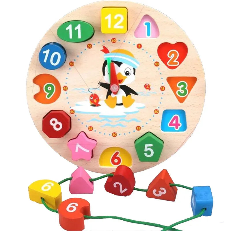 Montessori Wooden Geometry Puzzle Toy for Kids