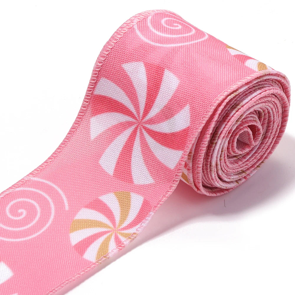 Pink Christmas Ribbon for DIY Crafts & Gifts
