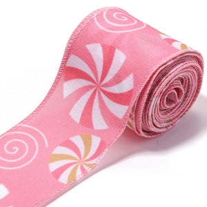 Pink Christmas Ribbon for DIY Crafts & Gifts
