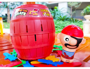 Writing  Funny Pirate Barrel Game Toy – Pop-Up Pirate Family Game