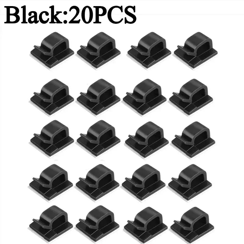 Self-Adhesive Cable Clips for Wire Management – Cable Clamp Accessories