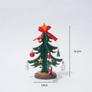 Mini Wooden Christmas Tree DIY Tabletop Ornament