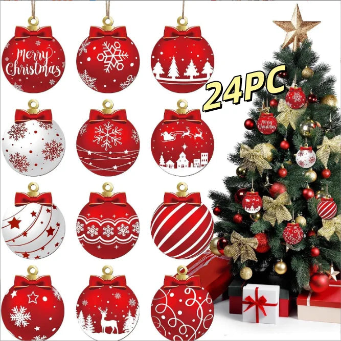 Christmas Wooden Hanging Balls – DIY Tree & Home Decorations