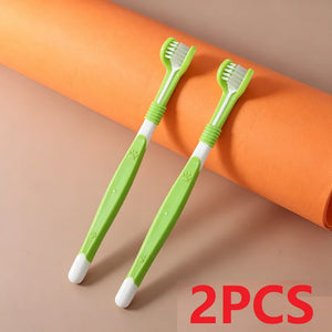 SEO Title: 3-Sided Pet Toothbrush for Dogs & Cats – Teeth Cleaning Tool