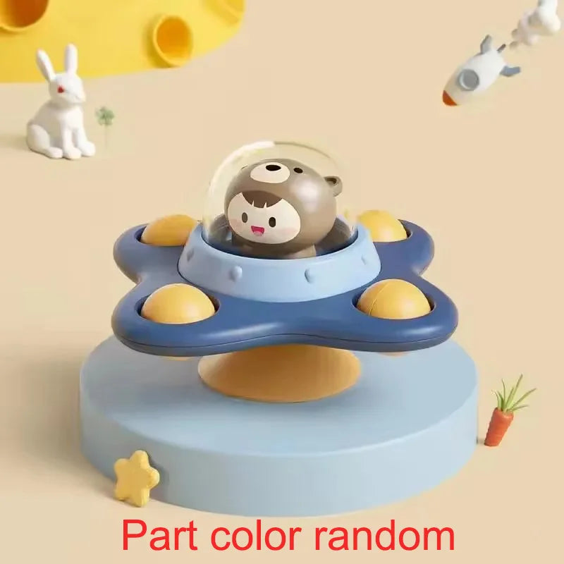 Baby Airplane Suction Spinner Toy – Bath & Sensory Learning Toy
