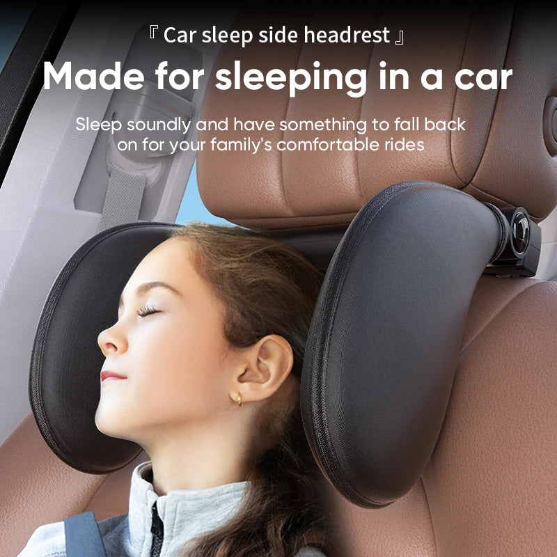 Adjustable Car Neck Pillow with Memory Foam – 360° Headrest