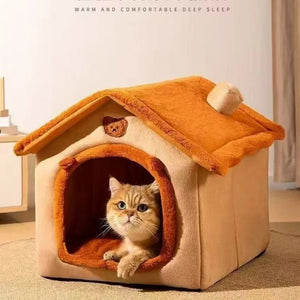 SEO Title: Cozy Pet House Bed for Small Dogs & Cats – Washable All-Season Bed