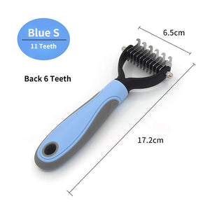 Pet Deshedding Brush for Dogs & Cats – Fur Remover Comb