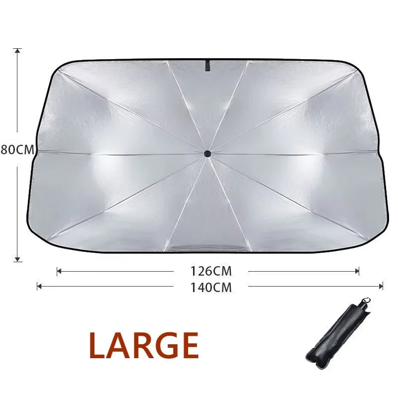 Retractable Car Windshield Sunshade – UV & Heat Protection