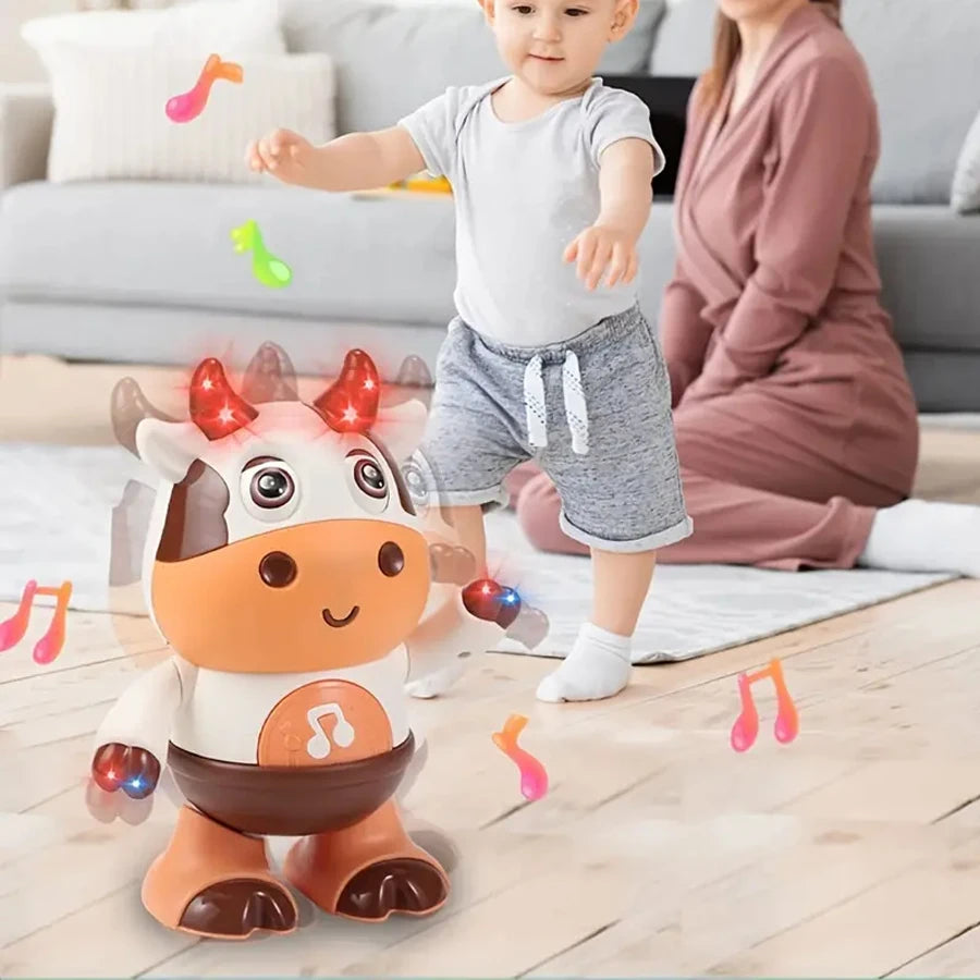 Writing  Baby Dancing Cow Toy with Music & Funny Moves | Interactive Plush Toy