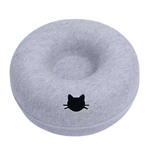 Interactive Cat Tunnel Bed & Felt Scratcher for Kittens