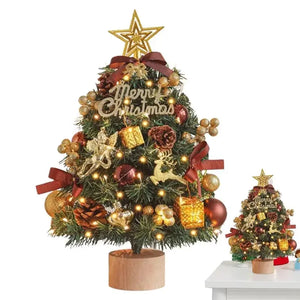 17.7-Inch Artificial Christmas Tree with Lights