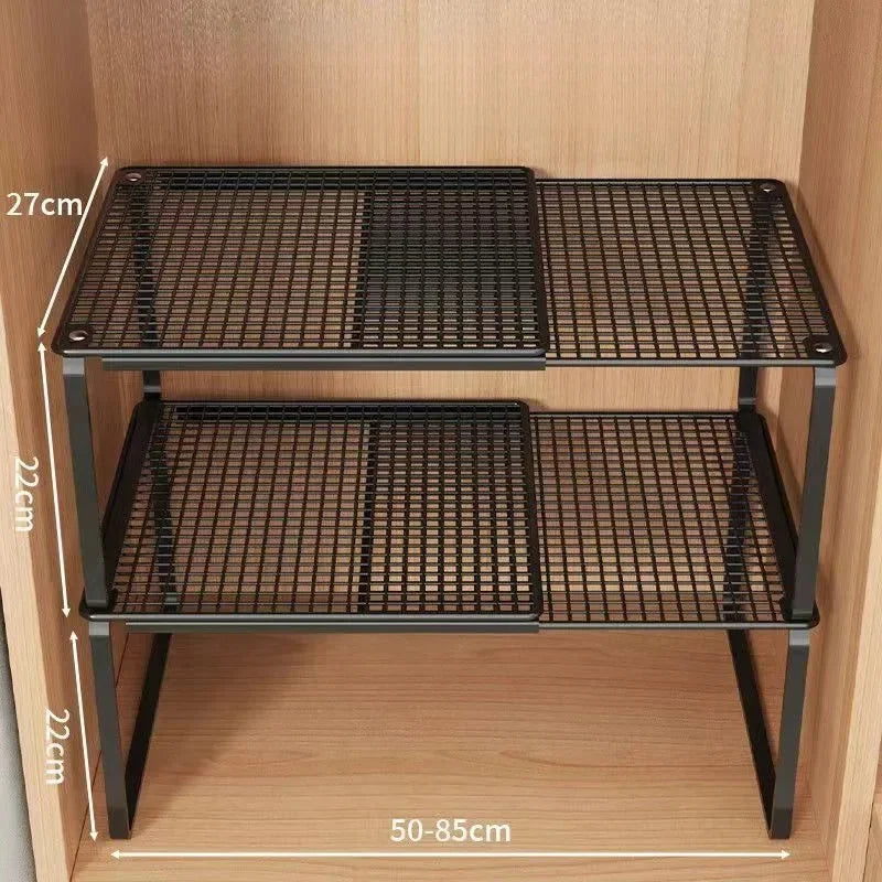 Expandable Closet Shelf – Adjustable Wardrobe Storage Rack