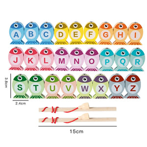Wooden Fishing Game for Kids | Educational Alphabet & Number Toy