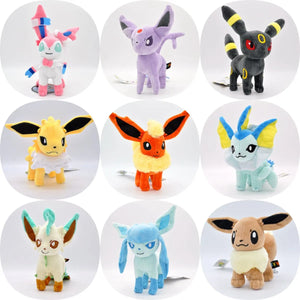 Eevee Family Pokémon Plush Toys – Sylveon, Umbreon & Vaporeon Dolls