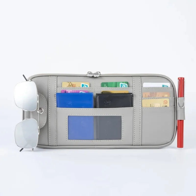 Car Sun Visor Organizer – Sunglasses & Card Holder