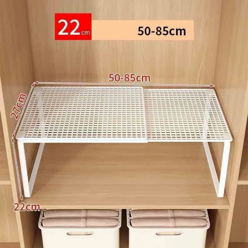 Expandable Closet Shelf – Adjustable Wardrobe Storage Rack