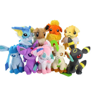 Eevee Family Pokémon Plush Toys – Sylveon, Umbreon & Vaporeon Dolls