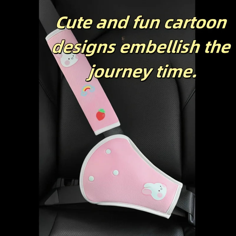 Car Seat Belt Shoulder & Belly Protector – Soft Comfort Pad