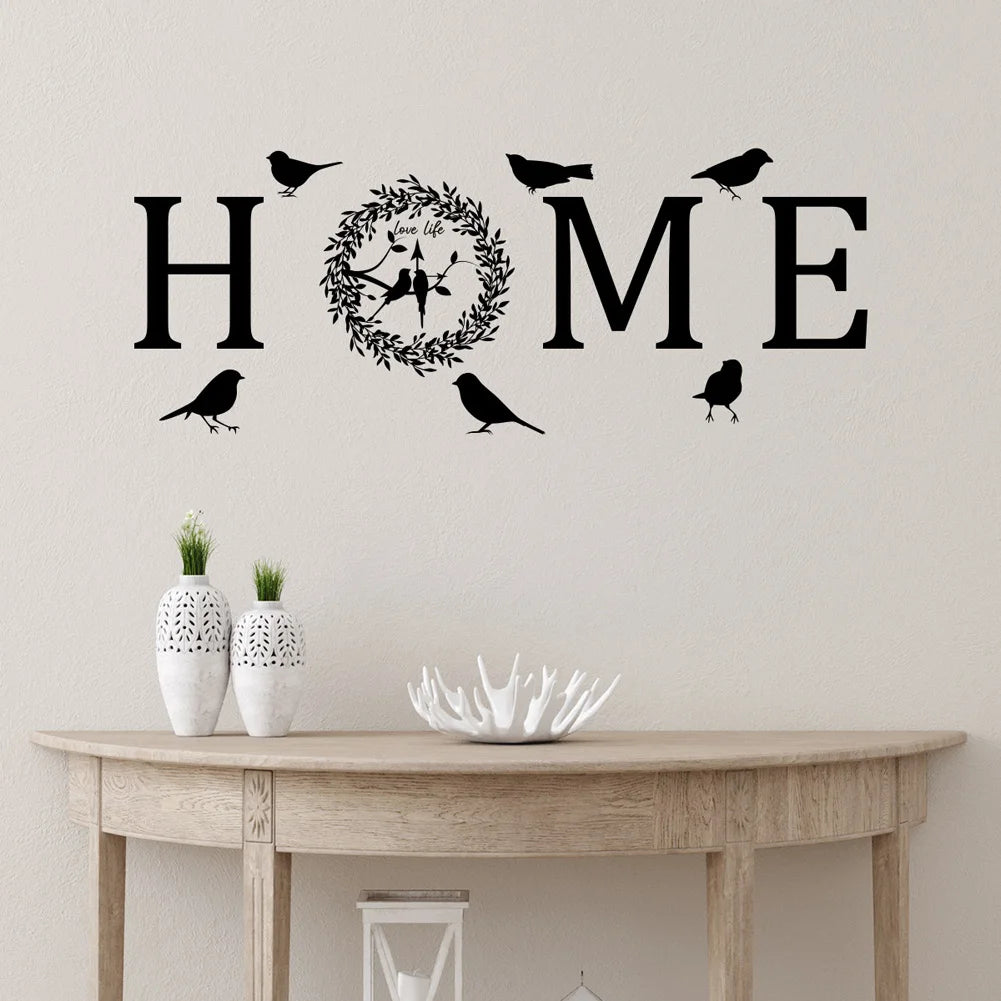 Creative Home Wall Stickers – Self-Adhesive Living Room & Bedroom Decor