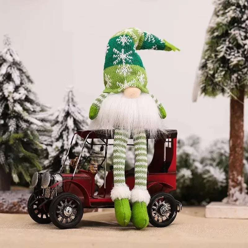 LED Christmas Gnome Plush Doll – Festive Table Decor