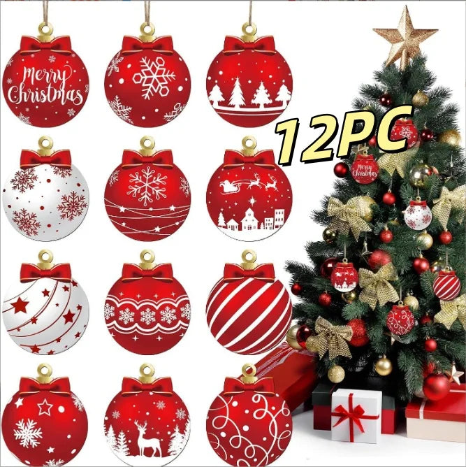 Christmas Wooden Hanging Balls – DIY Tree & Home Decorations
