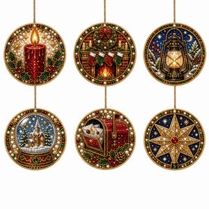 DIY Christmas Diamond Art Wooden Decorations