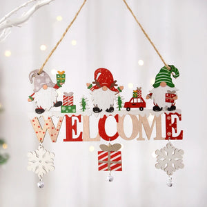 Santa Claus Gnome Wooden Christmas Hanging Ornament – Xmas Tree Decoration