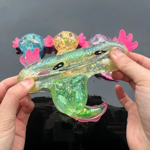 Colorful Axolotl Squishy Fidget Toy | Stretchy Stress Relief Toy
