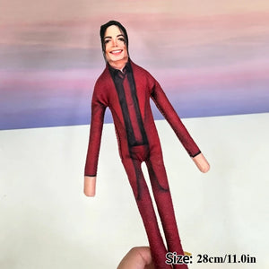 Michael Jackson Bendable Plush Figure – Soft Stuffed Cosplay Toy, Flexible Collectible Gift