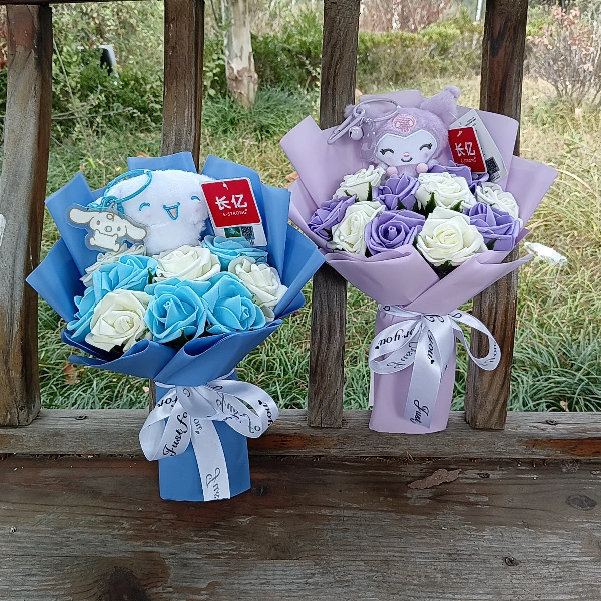 Hello Kitty Plush Bouquet – My Melody, Kuromi & Cinnamoroll Gift
