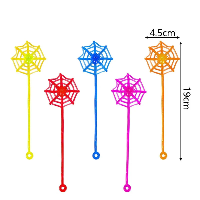 SEO Title: Sticky Hands & Spider Web Fidget Toys for Kids – Party Favor Gifts
