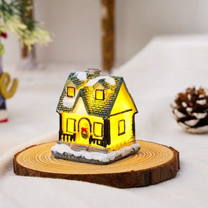 Glowing Resin Christmas House Decor
