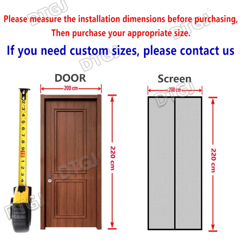 Magnetic Mosquito Net Door Curtain – Self-Closing Insect Screen