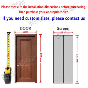 Magnetic Mosquito Net Door Curtain – Self-Closing Insect Screen