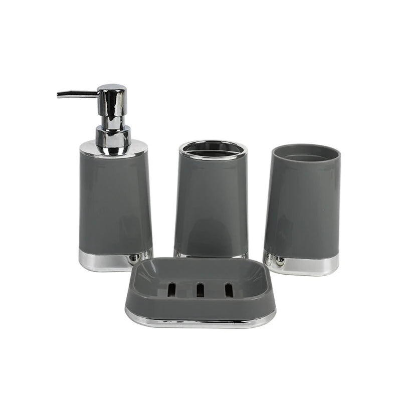 4-Piece Wall-Mounted Bathroom Storage Organizer Set