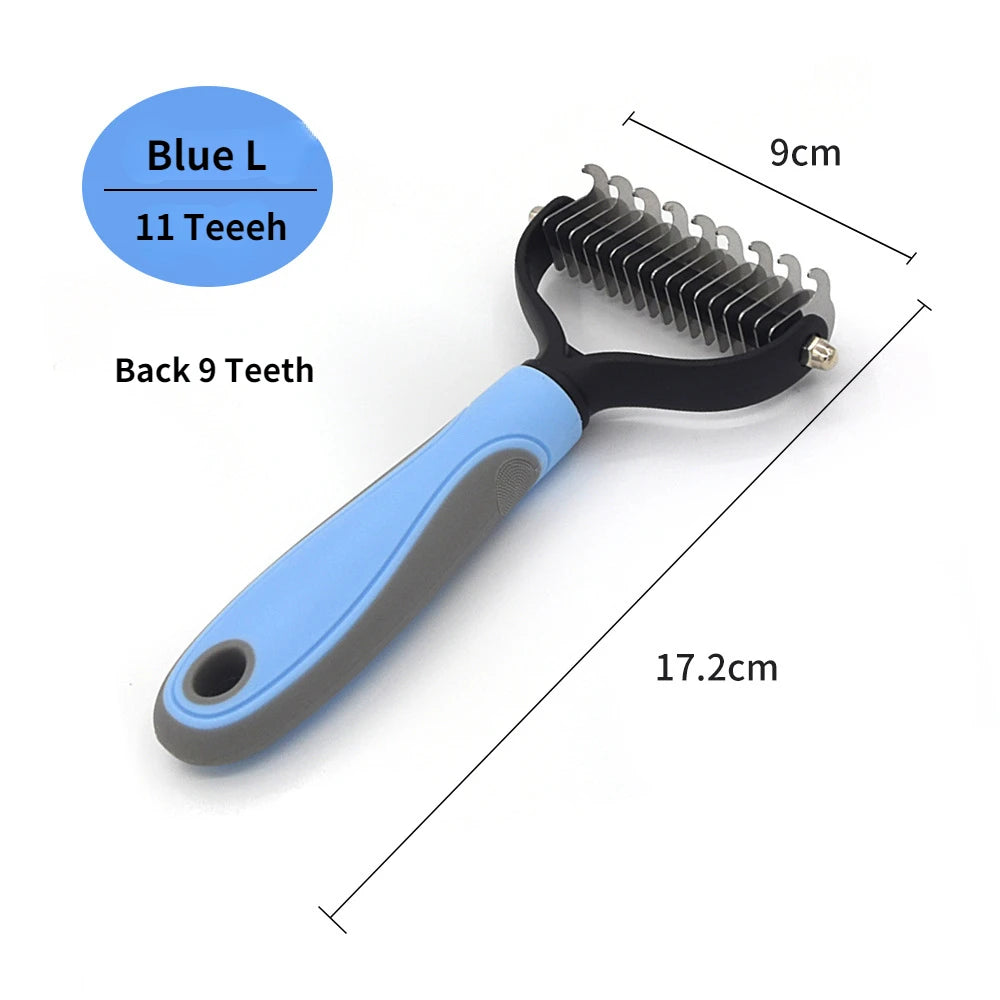 Pet Deshedding Brush for Dogs & Cats – Fur Remover Comb