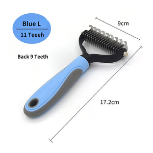 Pet Deshedding Brush for Dogs & Cats – Fur Remover Comb