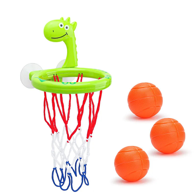 Writing  Baby Bath Basketball Hoop Toy Set with 3 Balls