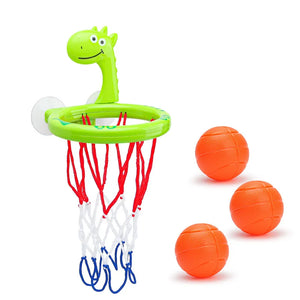 Writing  Baby Bath Basketball Hoop Toy Set with 3 Balls