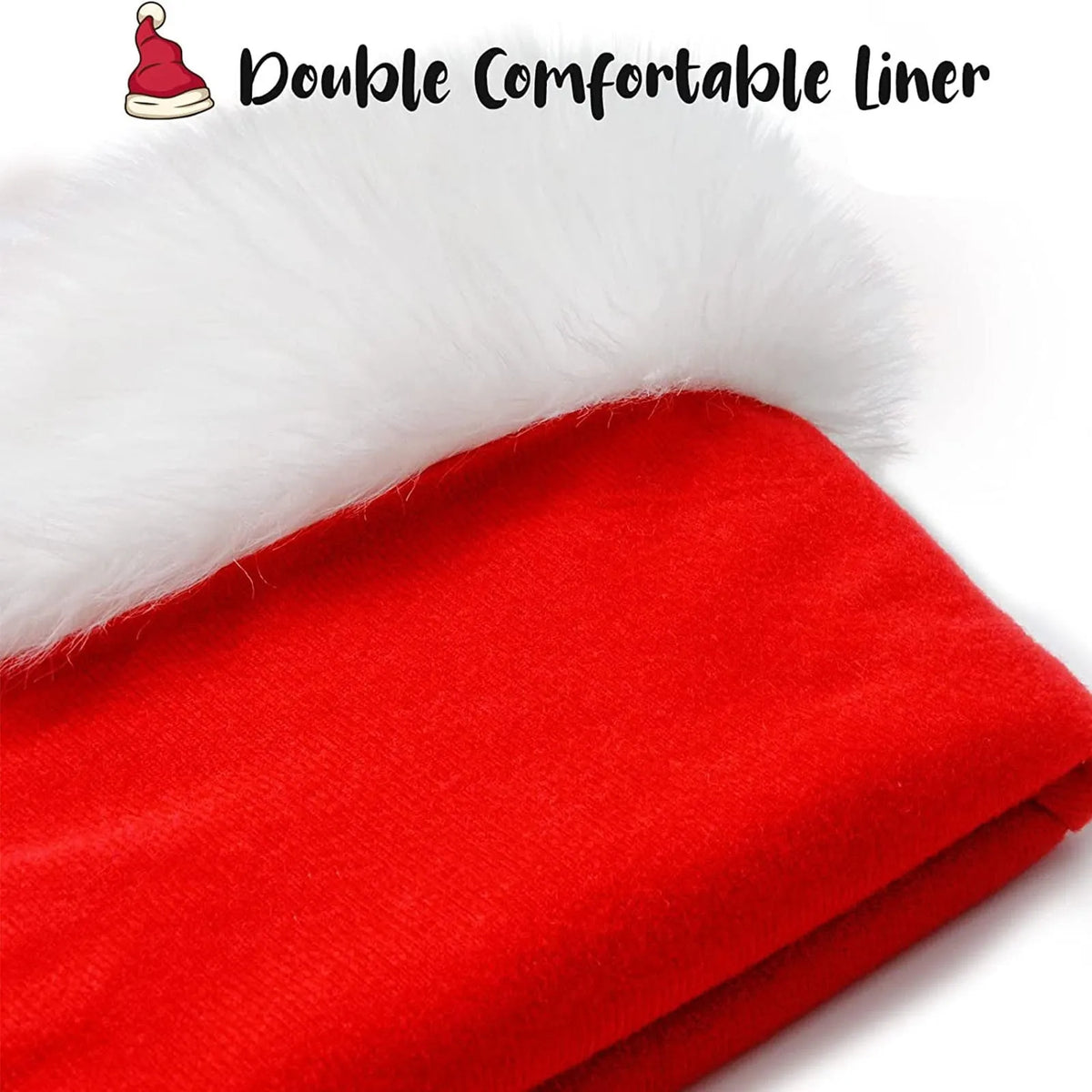 Kids Plush Christmas Santa Hat – Warm & Cozy Holiday Cap