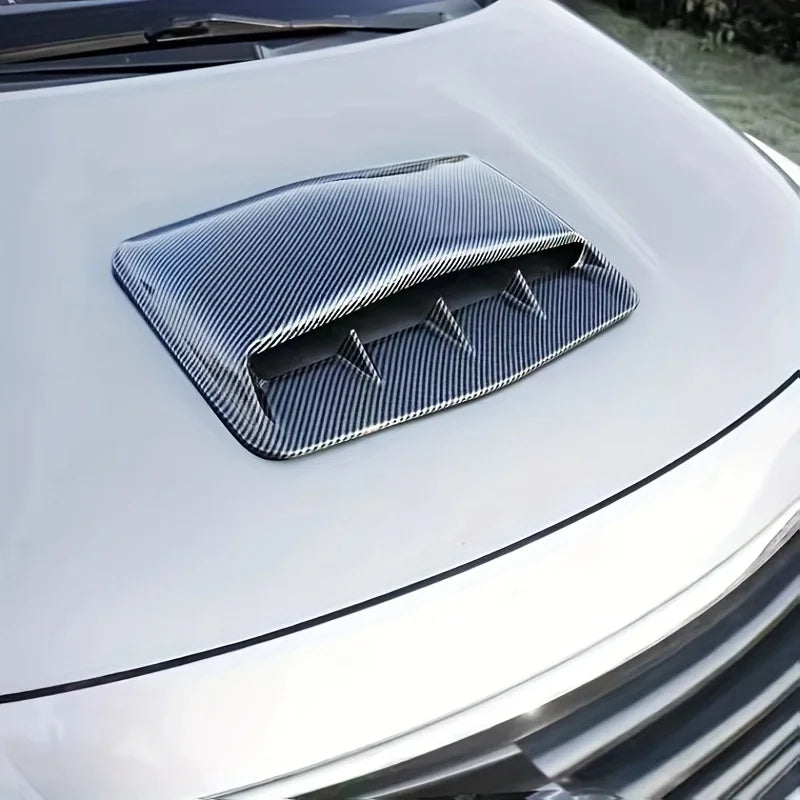 Universal Carbon Fiber Hood Scoop – Car Bonnet Air Intake Decor