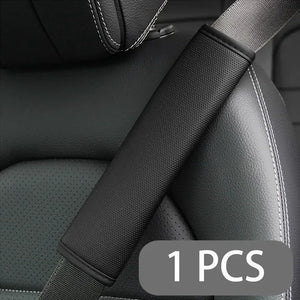 Car Seat Belt Shoulder Pads – PU Leather Breathable Safety Covers