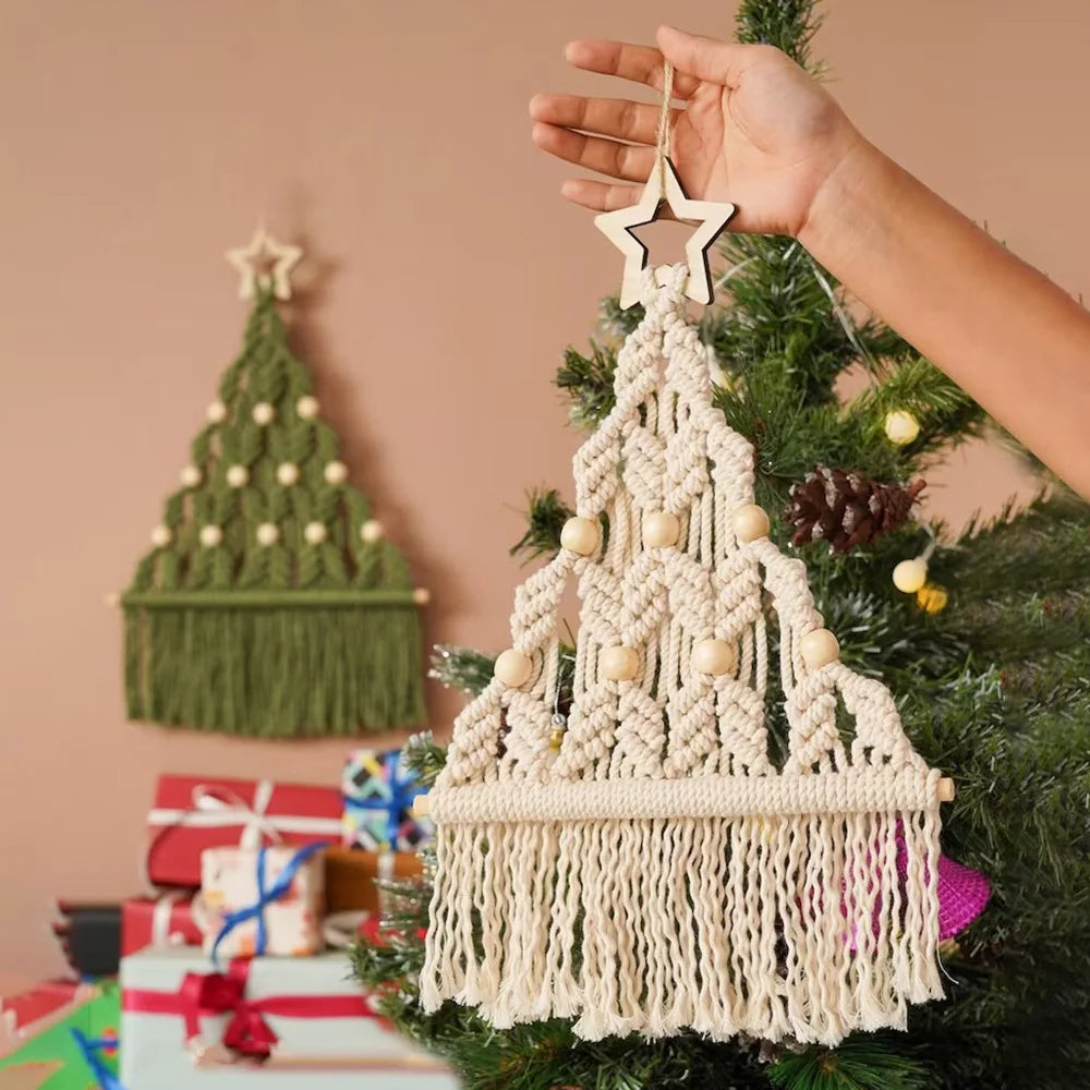 DIY Macrame Christmas Tree Craft Kit