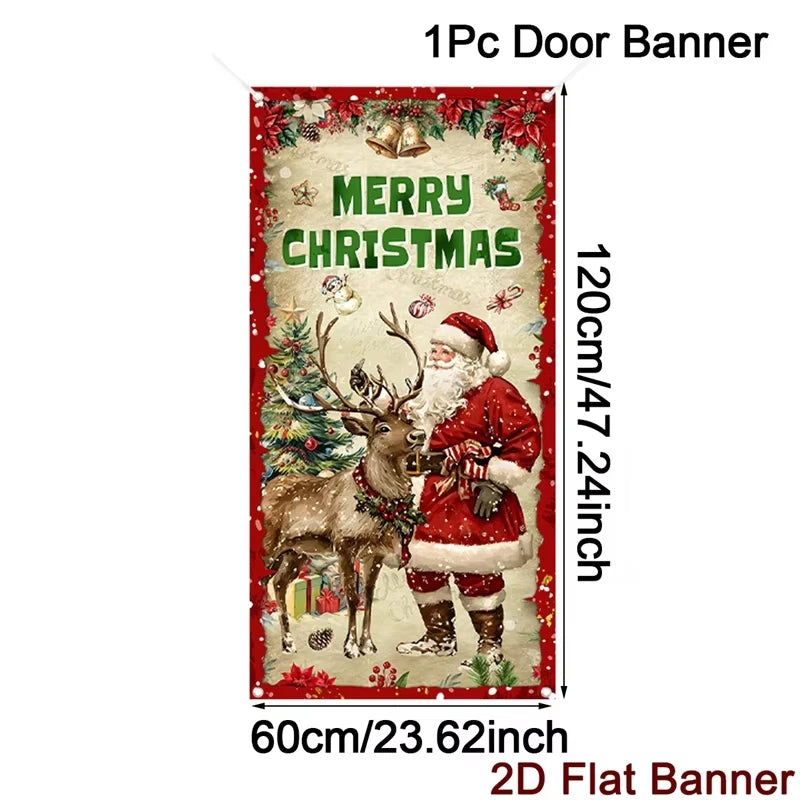 Christmas Wall Decor & Door Hanging Banner 2026