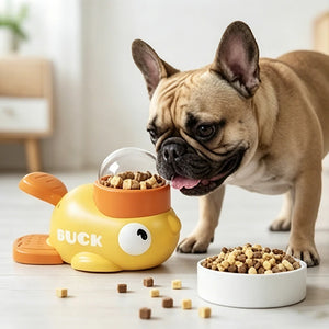 SEO Title: 2-in-1 Interactive Dog Toy & Treat Dispenser – Duck Feeder