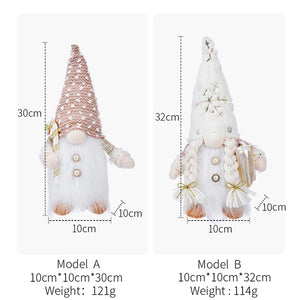 LED Christmas Gnome Plush Doll – Festive Table Decor